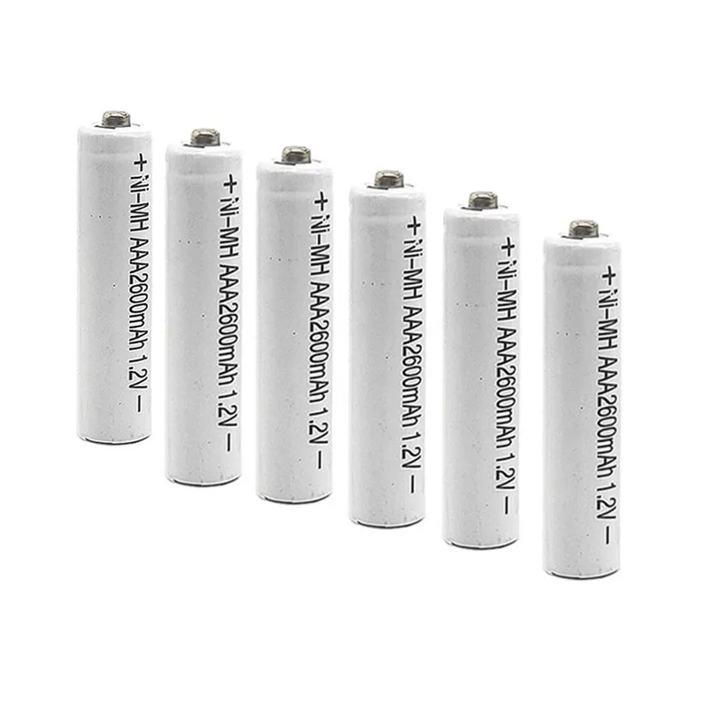

6/8/10PCS Ni-MH 1.2V AAA Rechargeable 2600mAh 3A Neutral Battery Rechargeable battery ,Free shipping
