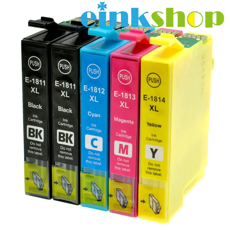Cartouche Epson Xp 2205 5Pcs For EPSON T1811 T1814 Ink Cartridge XP212 XP215 XP225 XP312 XP315