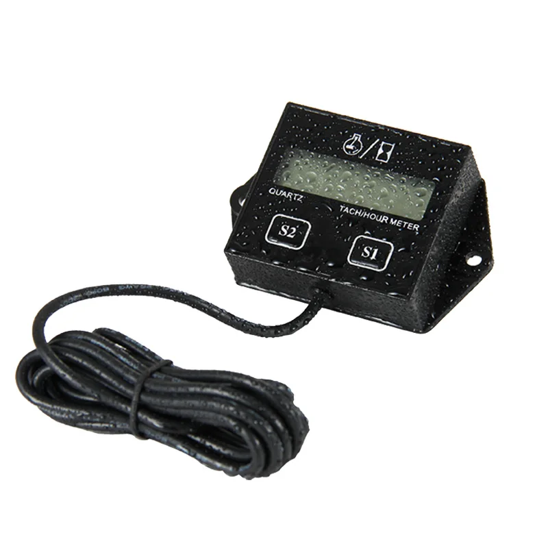 Индуктивный TACH RPM Тахометр Счетчик часов для мотоцикла морской мотокросса