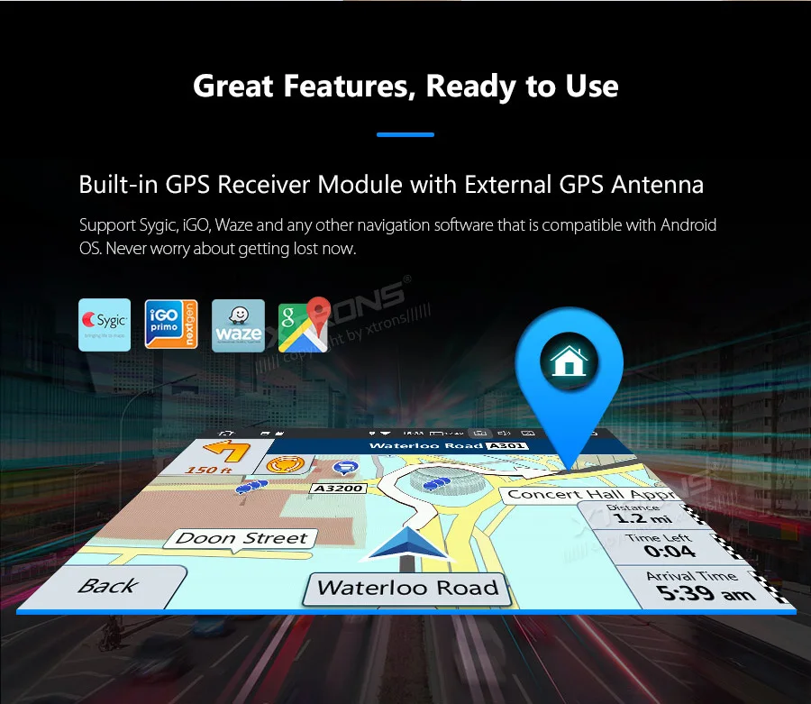 Clearance XTRONS Android 9.0 Car Stereo Radio Player for Mercedes Benz W209 2005 2006 W203 W463 Plug and Play Design GPS WIFI OBD No DVD 3