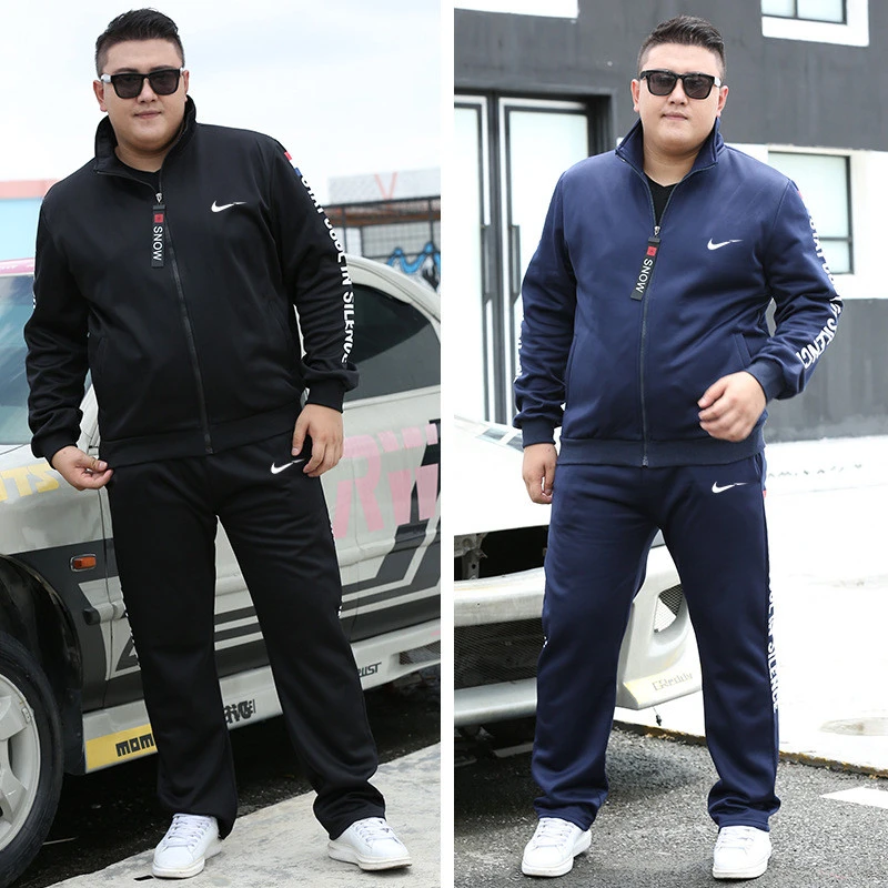 Conjunto de chándal ropa de hombre break it Fat Plus Size 7XL 8XL 9XL ropa deportiva pantalones 2 conjuntos traje de sudor sudaderas|Conjuntos para hombres| - AliExpress