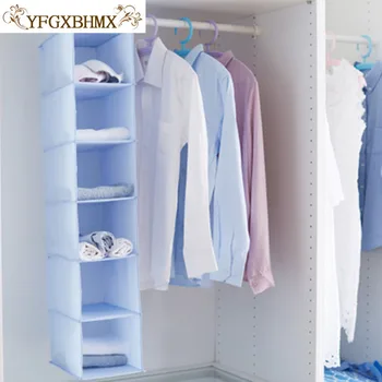 

6-storey narrow storage Storage bag Oxford cloth cabinet Apparel finishing Storage Bag Environmental protection can be washed