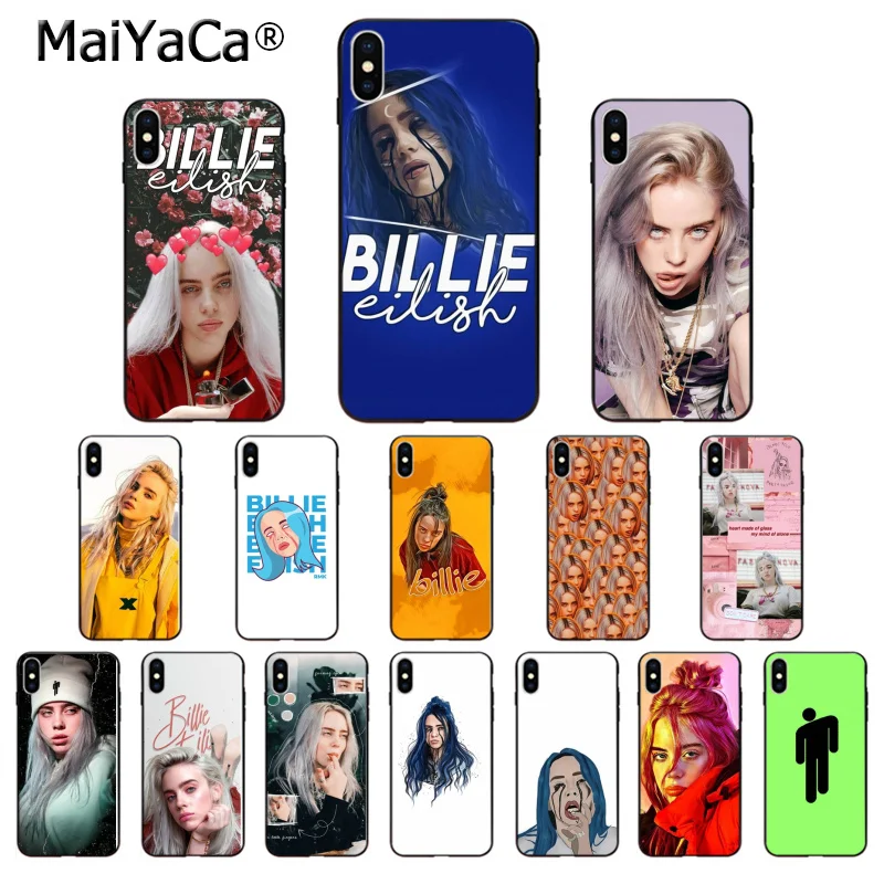 

MaiYaCa for iphone 11 pro max case Billie Eilish Singer DIY Phone Case cover Shell for iPhone 8 7 6 6S Plus 5 5S SE XR X XS MAX