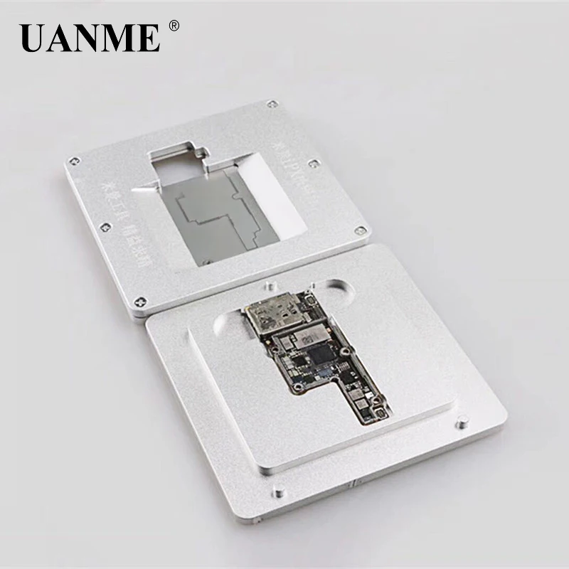 UANME MiJing Circuit Board PCB Holder Jig Explosion-proof Cooling Tin Platform For iPhone X  Motherboard Fixture Tool