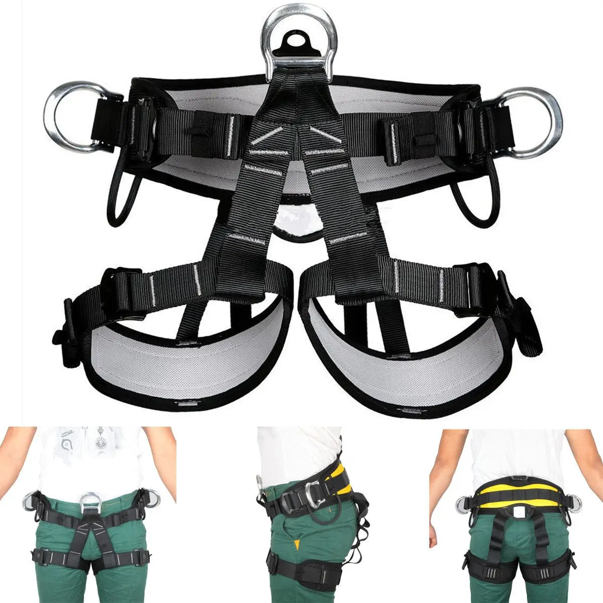 

Harness Bust Seat Belt Rock Climbing Mountaineering belt Harness Rappelling Equipment Rescue Safety Belt Outdoor Hiking