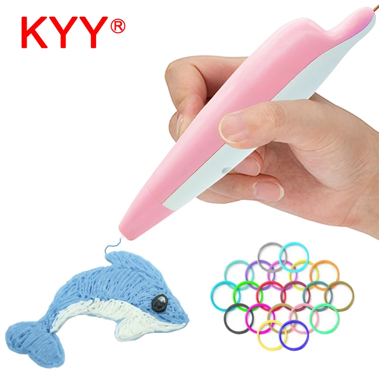 

KYY 3D Pen DIY 3D Drawing Pen with Free 9 Meters PCL 1.75mm Filament Low Temperautre Smart 3D Printing Pen Doodler