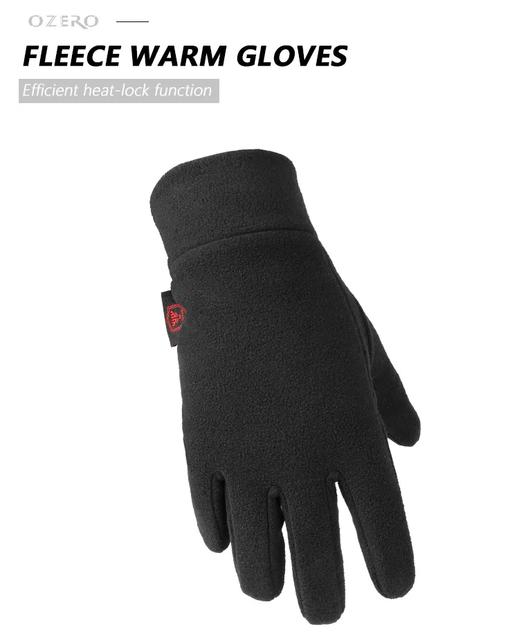 OZERO зимние перчатки с ветрозащитными вставками, утепленные Светоотражающие перчатки для занятий спортом, бега, велоспорта, перчатки для мужчин и женщин