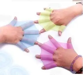 

100pairs Adult Child Silicone Diving Swim Pool Training Swimming Half finger Hand Fins Flippers Webbed Gloves Paddles Equipment