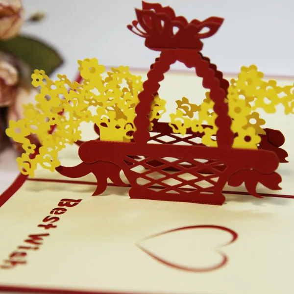 teachers' day blessing dimensional greeting cards handmade