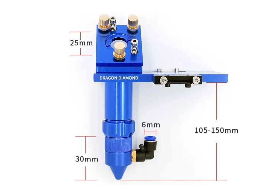 CO2 лазерная головка фокус объектива для 2030 4060 K40 лазерной гравировки, резки
