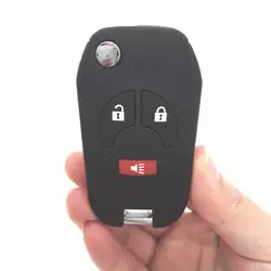 Новый 2 + 1/3 Пуговицы изменение флип дистанционный Оболочки для Nissan Sunny Sylphy Tiida, ключ для автомобиля, оптовая продажа