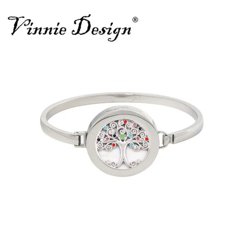 

Vinnie Design Jewelry Stainless Steel Silver Bangle with 25mm Interchangeable Small Coin Disc Plain Cuff Coin Bangles Bracelets