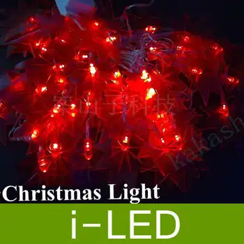 

Holiday Festival Best Gift red leaf LED Christmas NightLight Christmas Decoration Night Light, Freeshipping