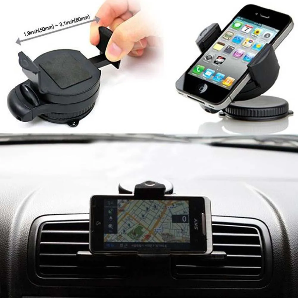 Universal Foldable Mini Car Windshield Mount cell mobile phone Holder