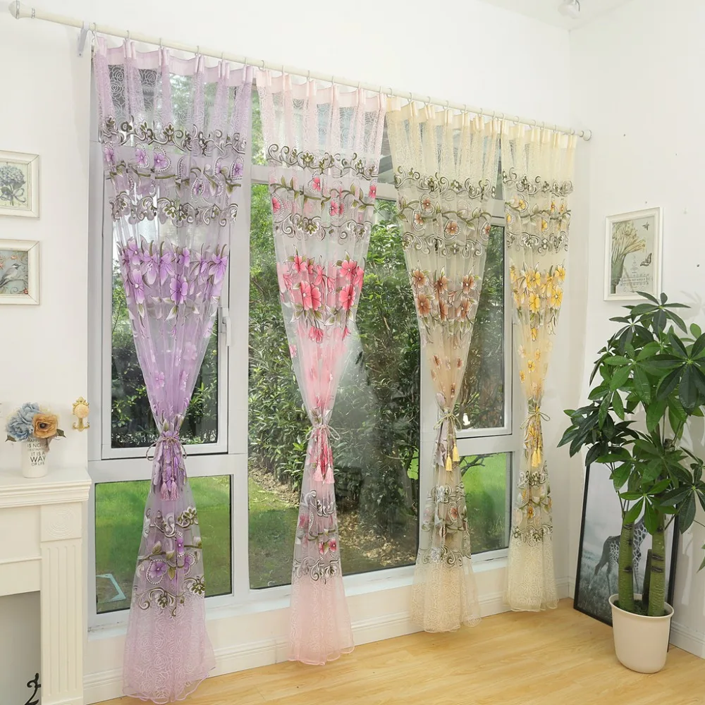 Комплект штор реалтекс , шампань. Тюль декоративный. Тюль. Тюль декоративный. Тюль с цветочными узорами.