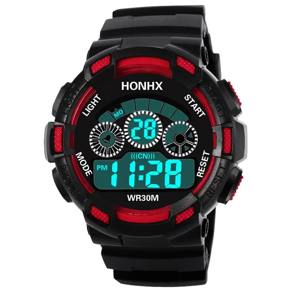 

Men Sports Waterproof 30m Digital LED Display Watch Military Electronics Wist Watch Modes Dial Date Relogio Masculino