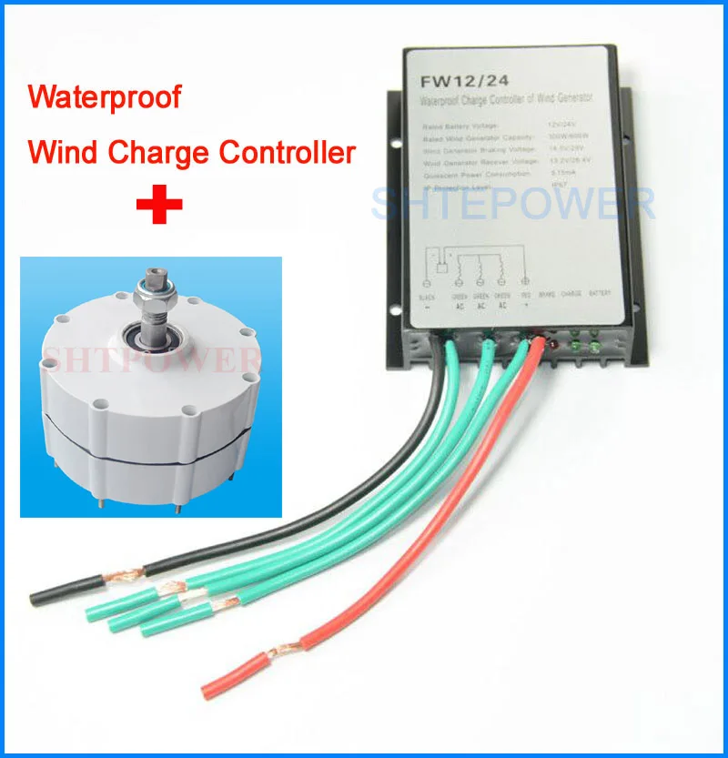 

24V permanent Magnet Generator 400W with generator holder three phase AC Free Shipping max power 450W wind controller