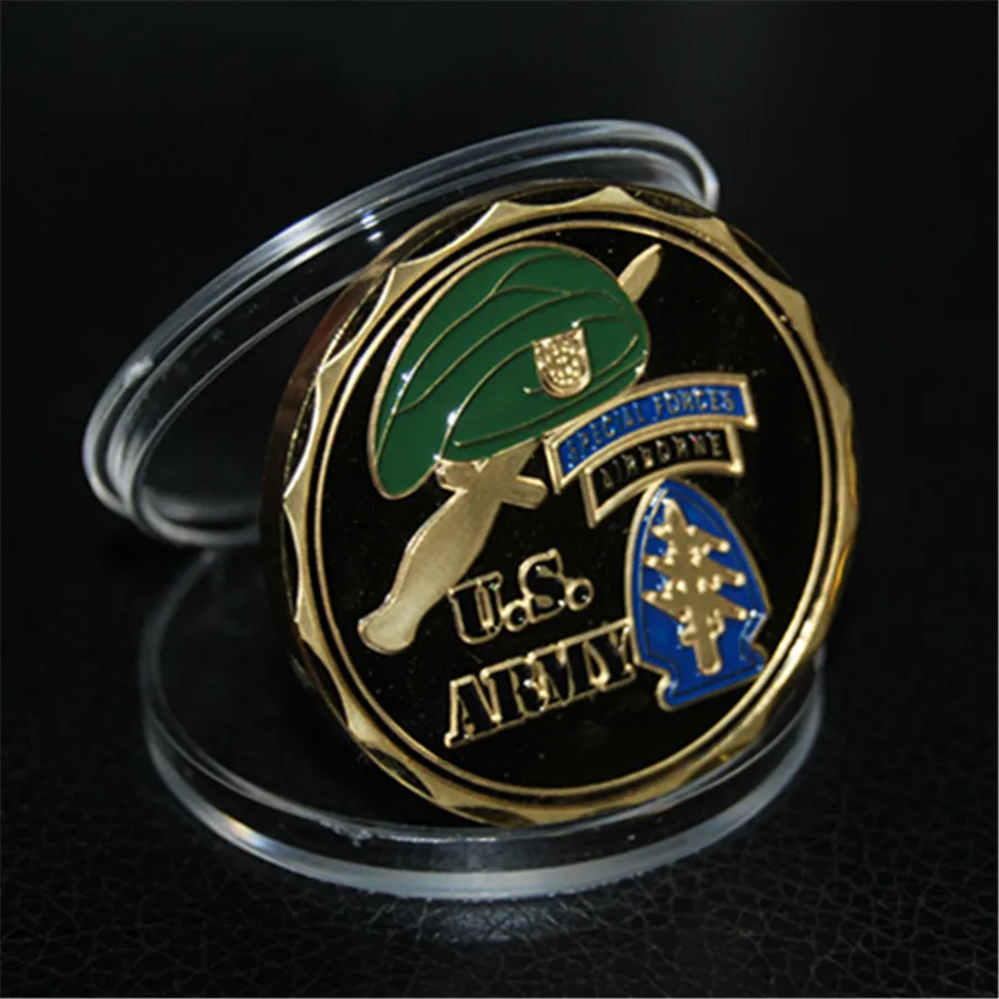 Army Ranger Green Beret SFG Special Forces Grp De Oppresso Liber Challenge Coin (4)