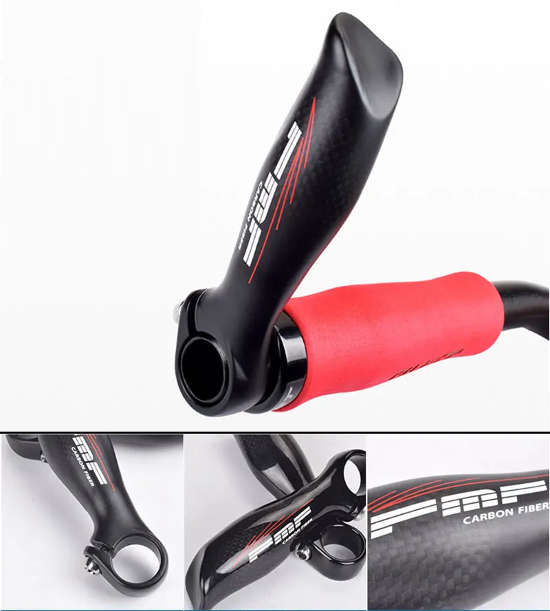 

FMF Bar End Carbon Fiber Road Mountain Bike Mtb Folding Bicycles Handle Bar Ends Cycling Parts Accessories