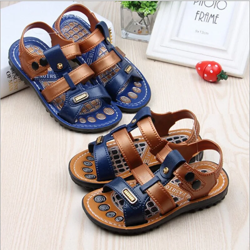 Boys sandals kinds shoes 2016 summer beach kids shoes ...