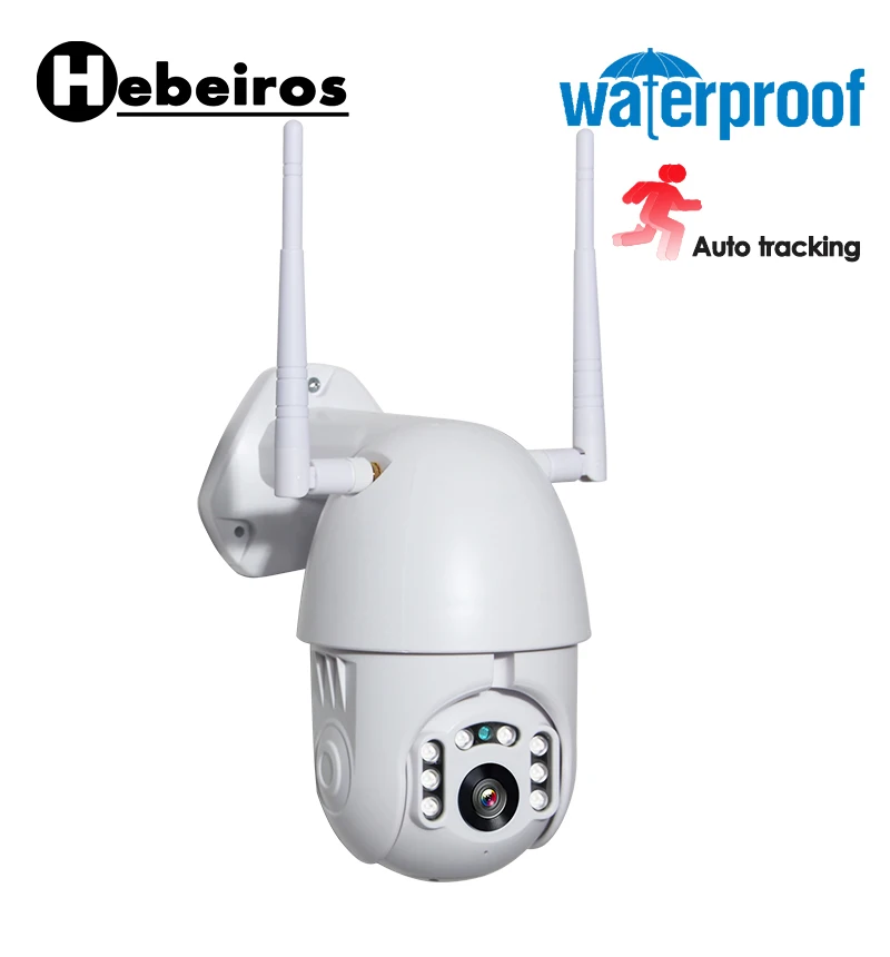 

Hebeiros HD 2MP 1080P IP66 Onvif Waterproof Outdoor Auto tracking Cloud Storage P2P Wireless IP PTZ Camera