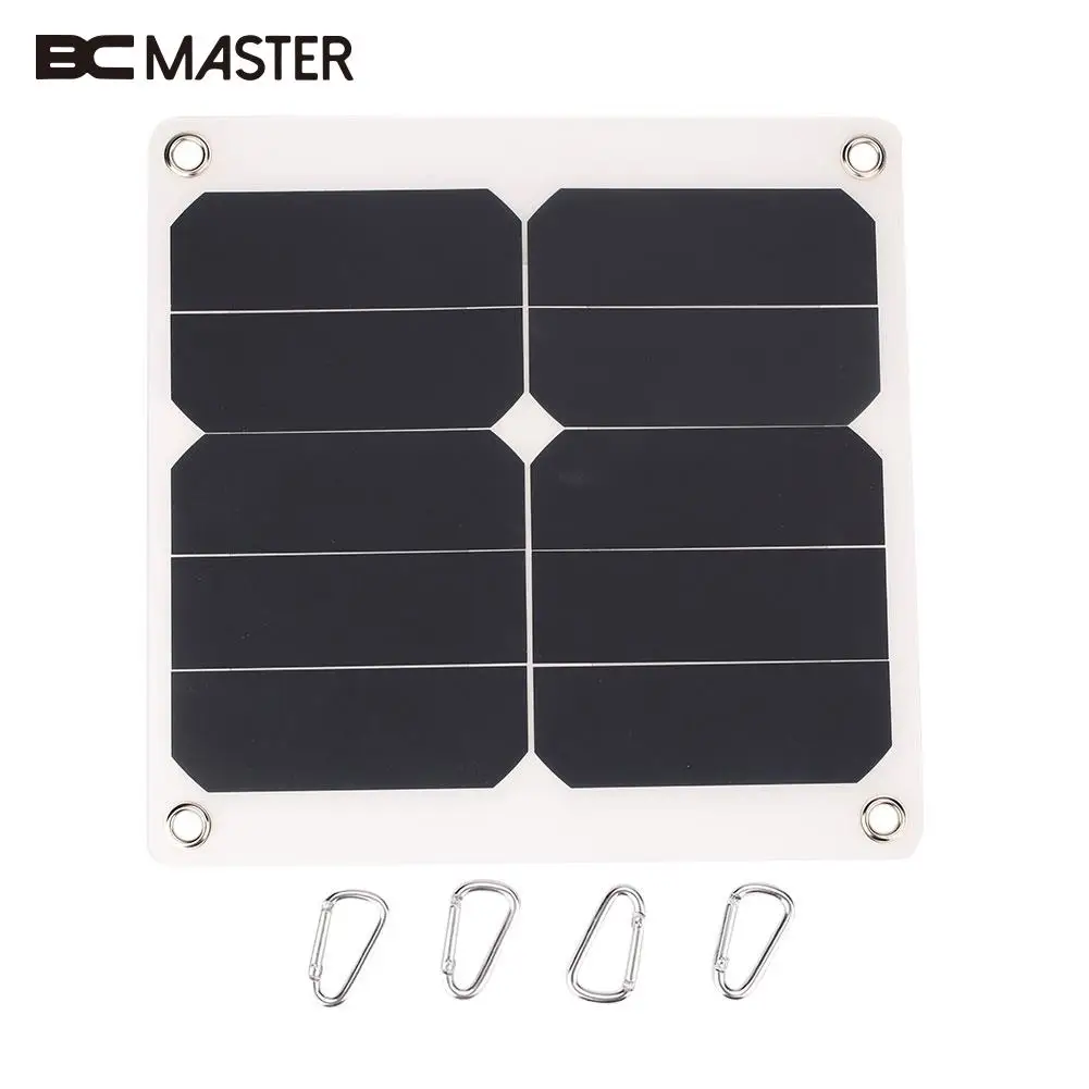 

BCMaster Portable 10W 5V Solar Power Panel Solar Cells Solar Panel Bank External Mobile Cell Phone Battery with USB Port