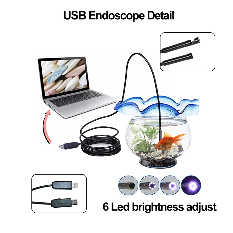 Antscope желтый 1200P HD 8 мм Wifi эндоскоп камера черный 7 мм Usb инспекционный эндоскоп Водонепроницаемая эндоскопическая камера для мобильного 30