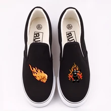 E-LOV; лоферы с принтом; повседневная женская обувь на плоской подошве; парусиновая обувь с героями мультфильма «пожарный герой»; Tenis Espadrilles; слипоны