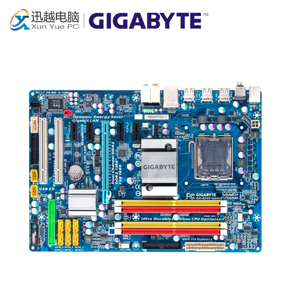 

Gigabyte GA-EP45-UD3LR Desktop Motherboard EP45-UD3LR P45 LGA 775 DDR2 16G SATA2 USB2.0 ATX