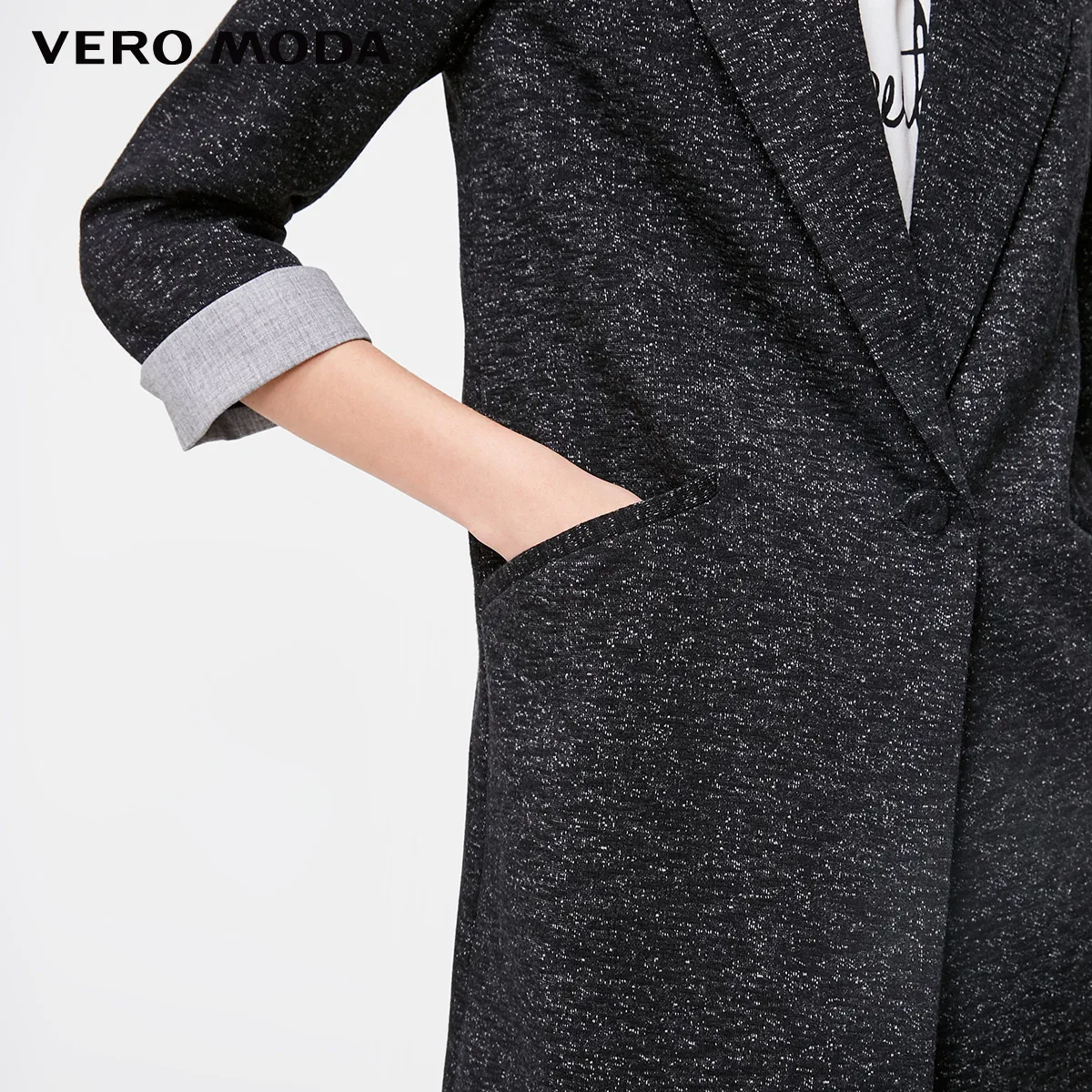 Vero Moda Women's Slim Fit Medium Length Single-button Long Jacket Blazer | 318308502