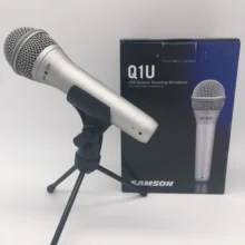 Samson Q1U Динамический Ручной USB микрофон вокальный микрофон для инструментов plug and play компьютерный микрофон для выступления на сцене