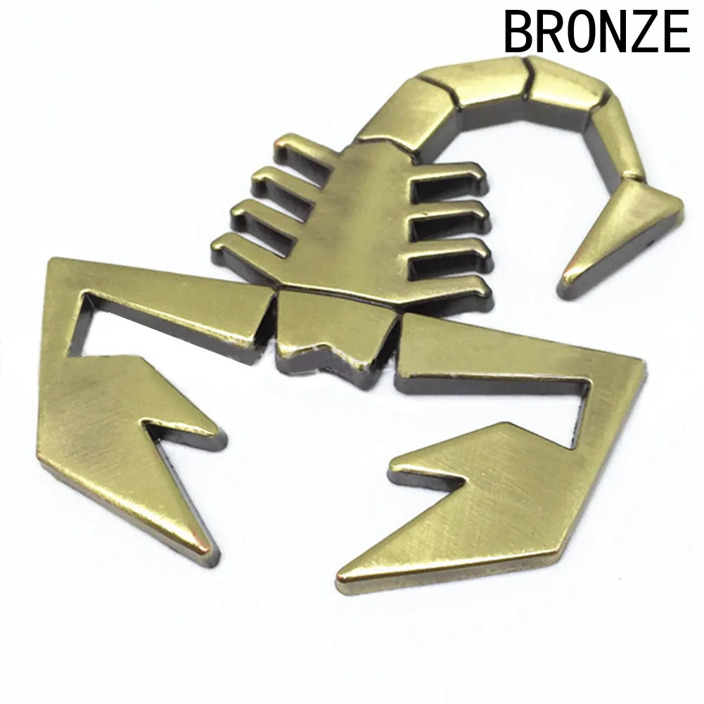 1pcs 3D Car Metal Adhesive Badge Emblem Logo Decal Sticker Scorpion For