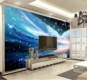 

3D Wall Paper Home Decor Custom Dream Wings Star TV Background Wall Decoration Mural Wallpaper