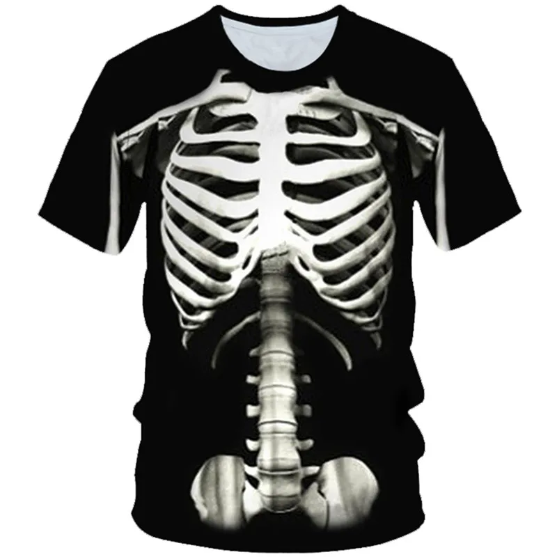 

2019 Halloween Kids 3D T-shirt Boys Girl Skull Flower Skeleton Fire Death Sickle Print T shirt Children Party Tshirts 4-20 Years