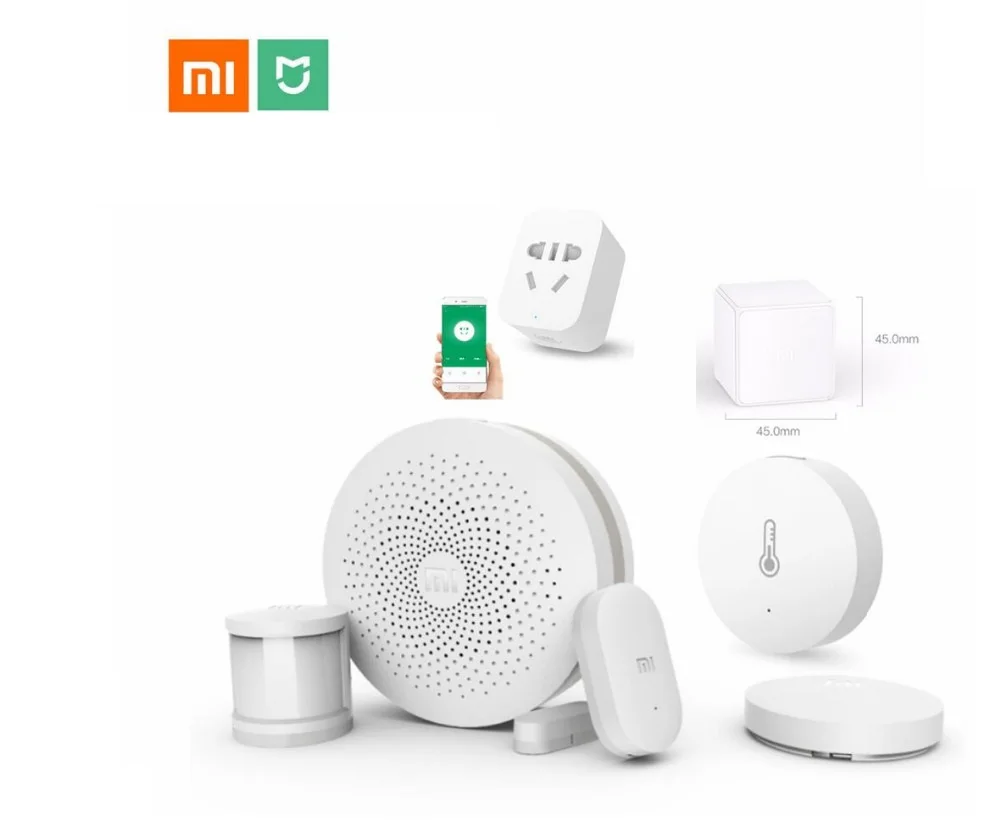 

Xiaomi Smart Home Kit Mijia Door Window Human Body Sensor Temperature Humidity Sensor Wireless Switch Zigbee Socket