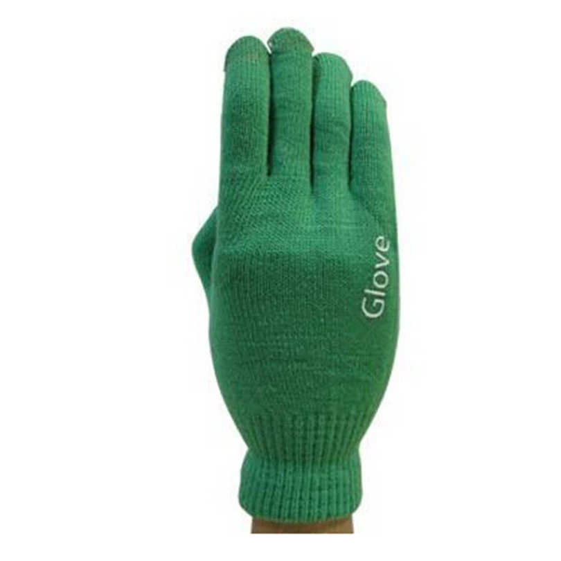 G153 Green CHSDCSI модные перчатки унисекс красочные перчатки для мобильного телефона Мужские Женские зимние варежки черные теплые перчатки для вождения смартфона - Цвет: G153 Green