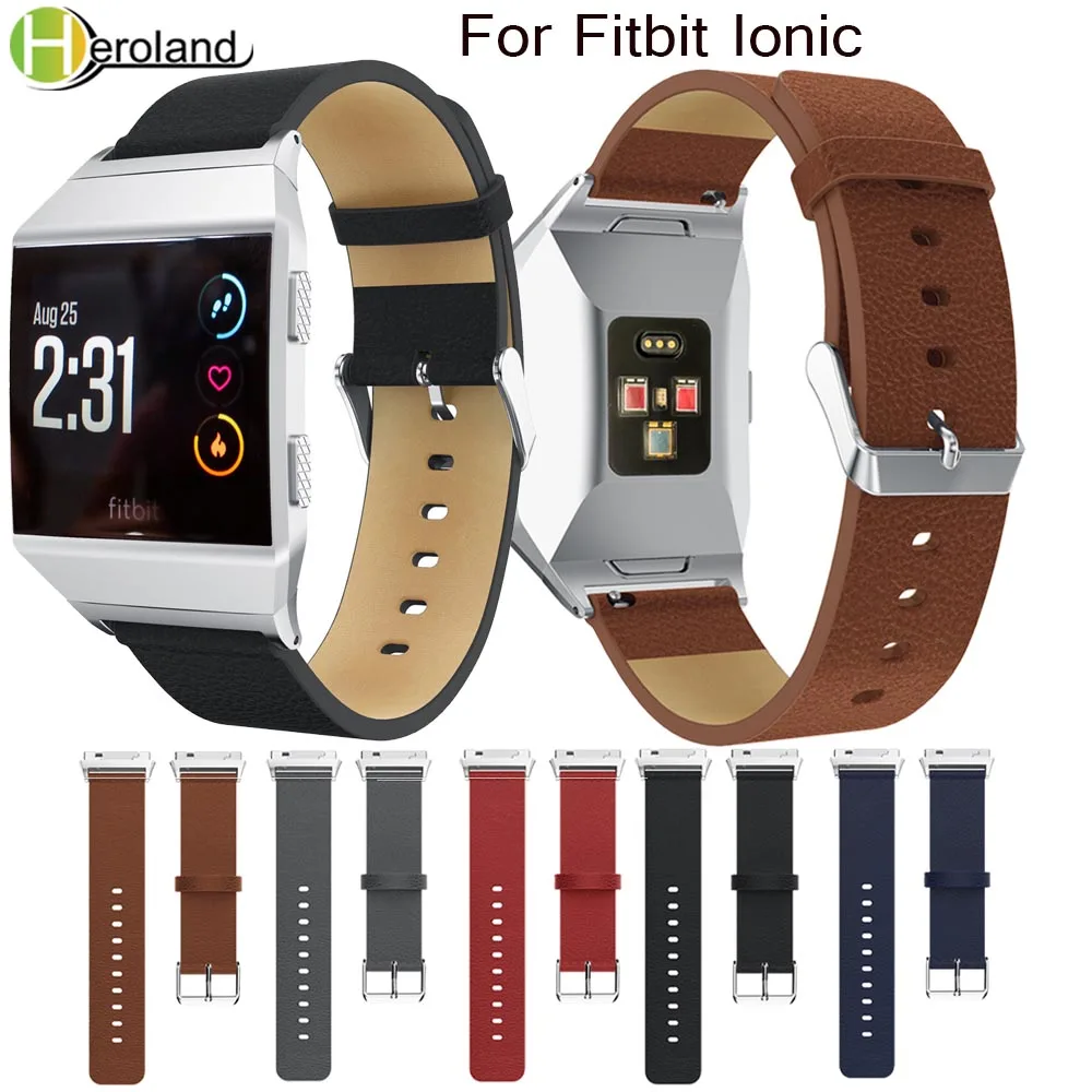 Bracelet Watch bands for Fitbit Ionic Genuine soft leather straps band