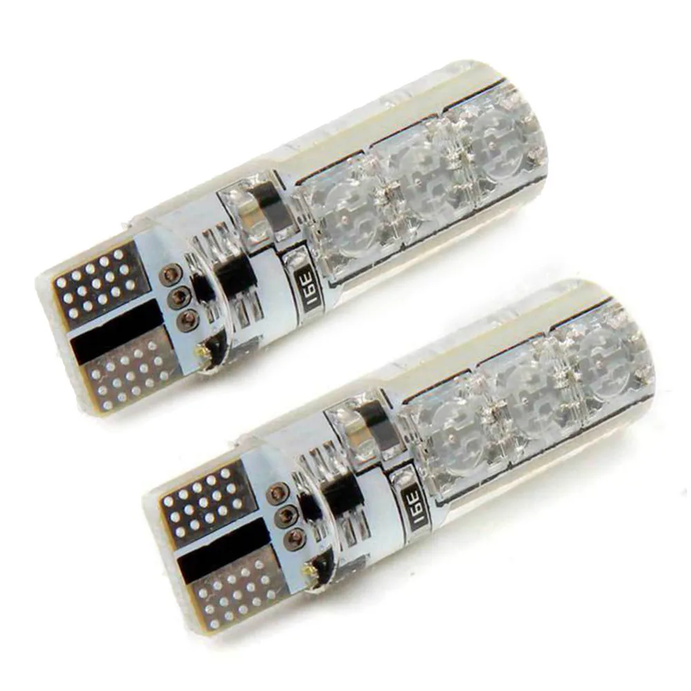 2 шт. автомобильные разноцветные светодиодные лампы T10 w5w 5050 6SMD canbus 194 168|5050 canbus|w5w