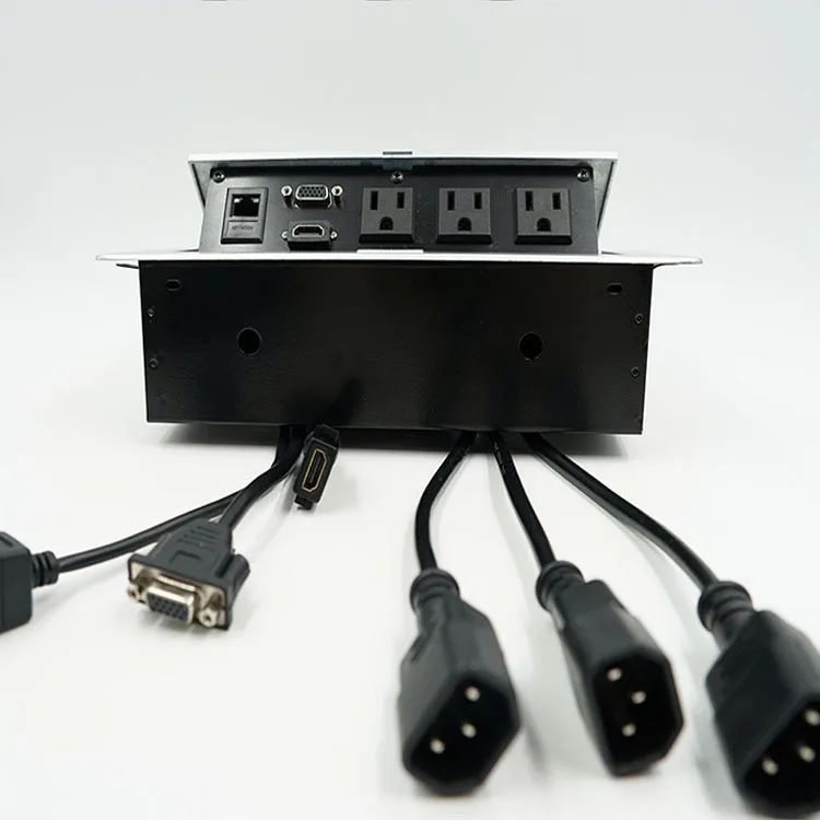 

K505 pop-up desktop socket American power HD multi-function office countertop conference table box