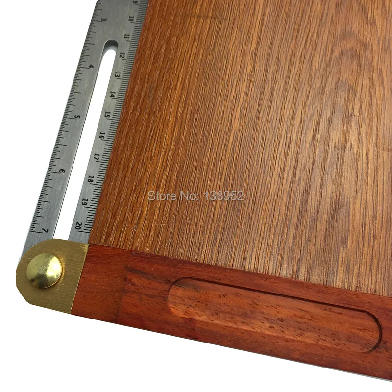 Angle Rulers Gauges Tri Square Sliding T-Bevel With Wooden Handle Level Measuring Tool Wooden Marking Gauge