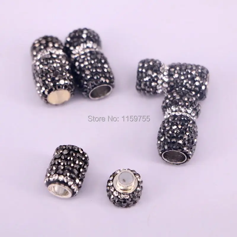 Cylinder Clasp 6mm Hole For Leather Chain Jewelry Making
