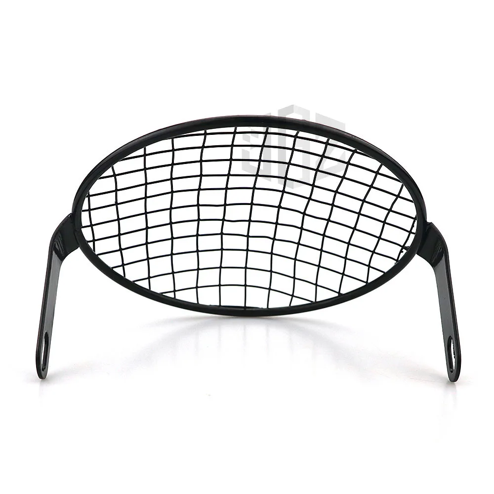 7 inch Motorcycle Vintage Headlight Protector Aluminum Round Grill Headlamp Net Cover For Chopper Yamaha Benelli Ducati Bobber