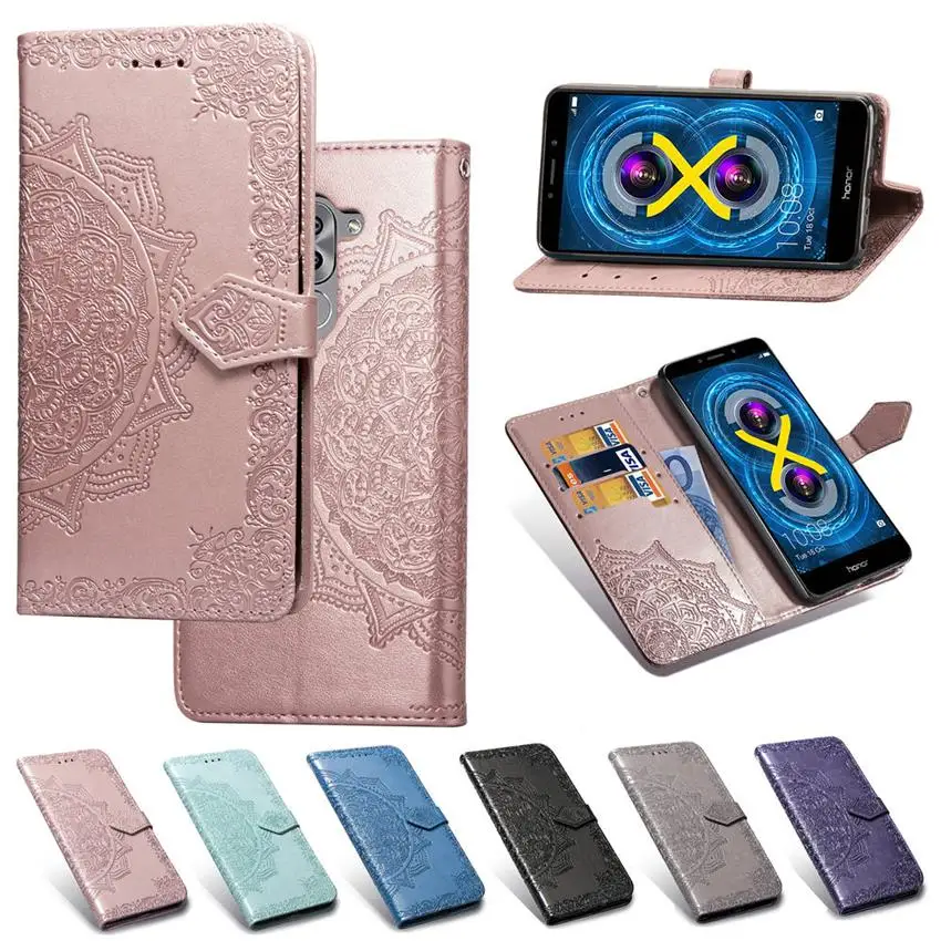 Чехол для Huawei Honor 6X чехол 6A роскошный кожаный чехол-книжка телефона полное