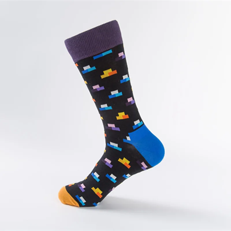 HSS новый бренд поп-креативные носки Novetly смешно Для мужчин/Для женщин Happy Socks Стандартный хлопок 5 пар/лот красочные Повседневное носок