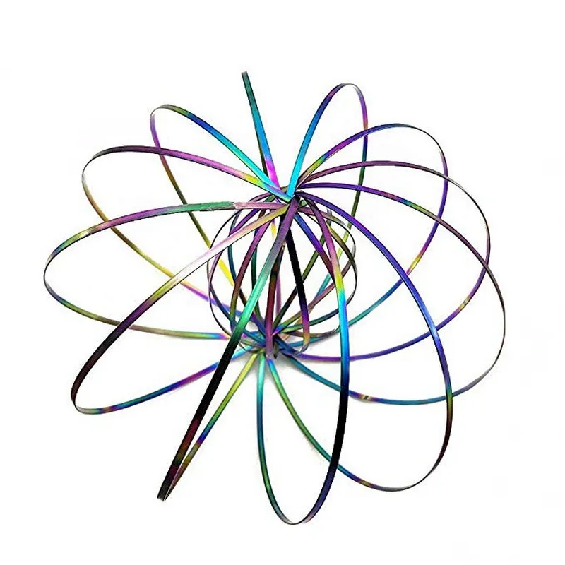 Magic Flow Ring Toys Kinetic Spring Funny Outdoor Game Spinner Mental Toys Children Antistress Decompression Toys for Adult Kids (7)