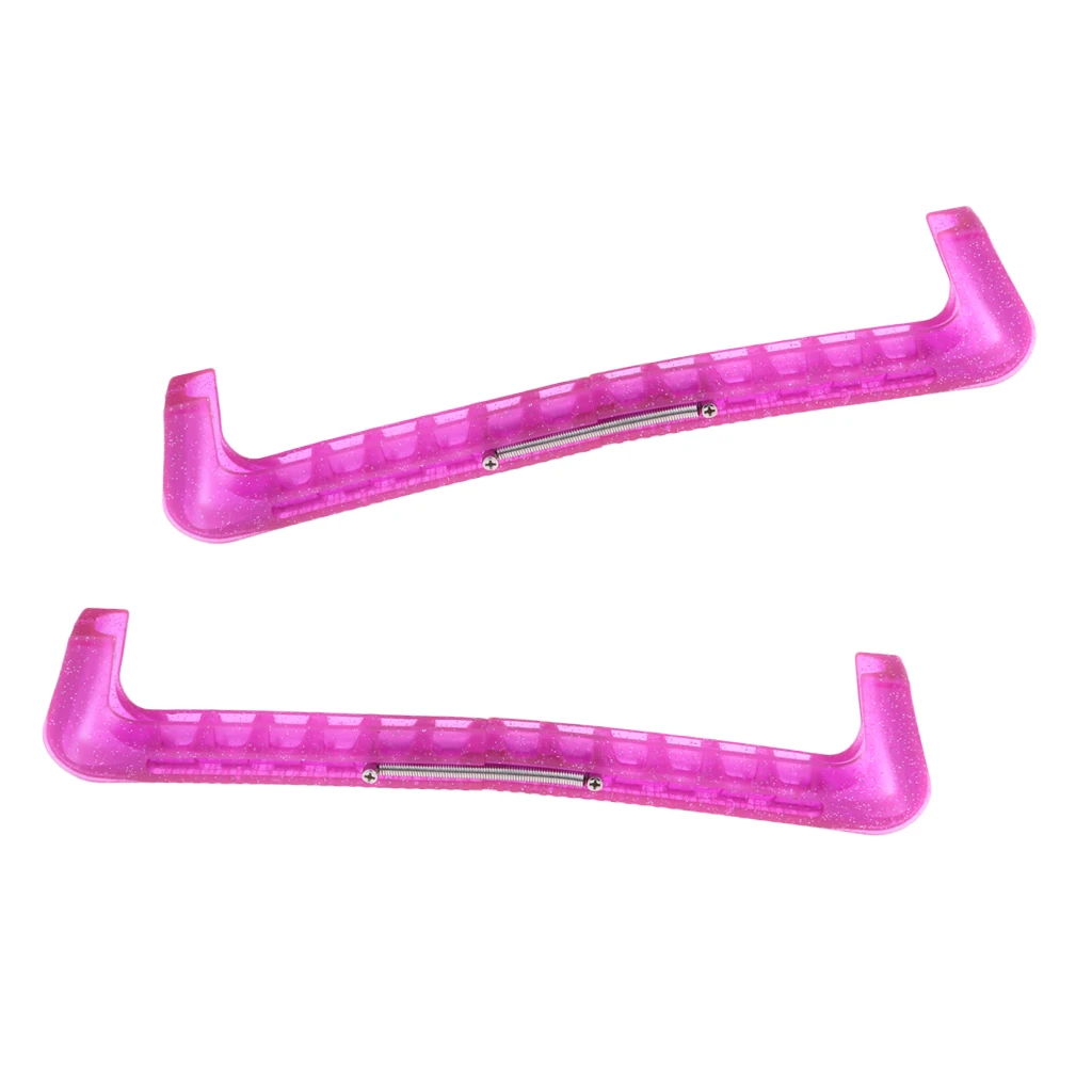MagiDeal Custom Figure Ice Hockey Skates Blades Guard for Youth Adult Crystal Transparent Plastic Blade Protector 