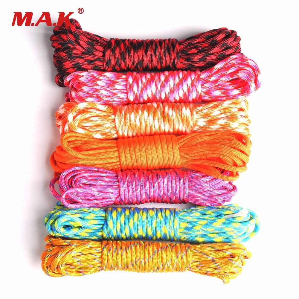 في الهواء الطلق تسلق Paracord في 550 المظلة الحبل الحبل حبل مل المواصفات النوع الثالث 7 ستراند 100FT تسلق التخييم بقاء المعدات في الهواء الطلق تسلق Paracord في 550 المظلة الحبل الحبل حبل مل المواصفات النوع الثالث 7 ستراند 100FT تسلق التخييم بقاء المعدات