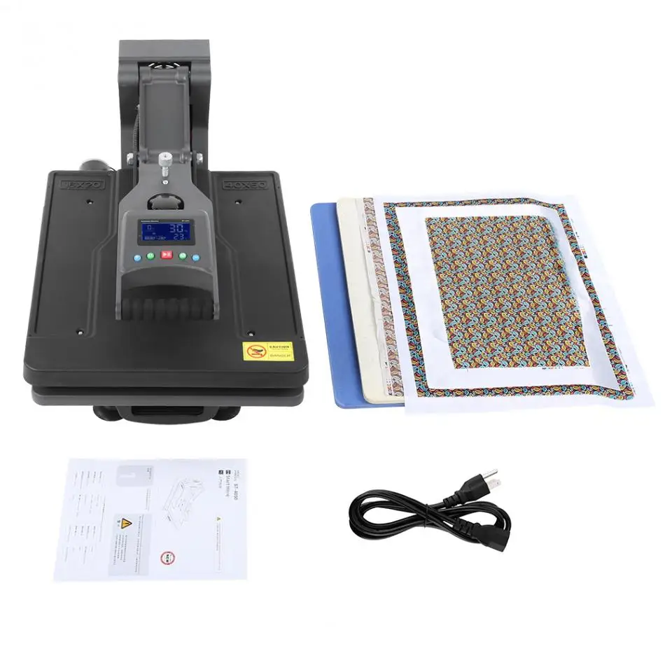 Flash Deal 40*50cm Hydraulic High Pressure Digital Manual T-shirt Heat Press Machine 13
