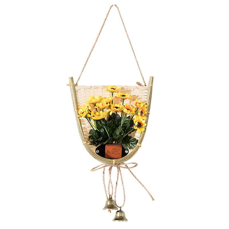 Artificial flower Wall decoration rural Bamboo Plant pendant mount Creative Home wall decorations room | Дом и сад