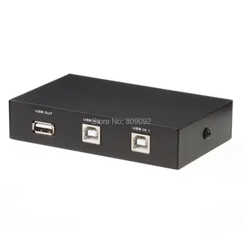 

2 Ports USB 2.0 Sharing Switch Switcher Adapter Box For PC Scanner Printer Copier